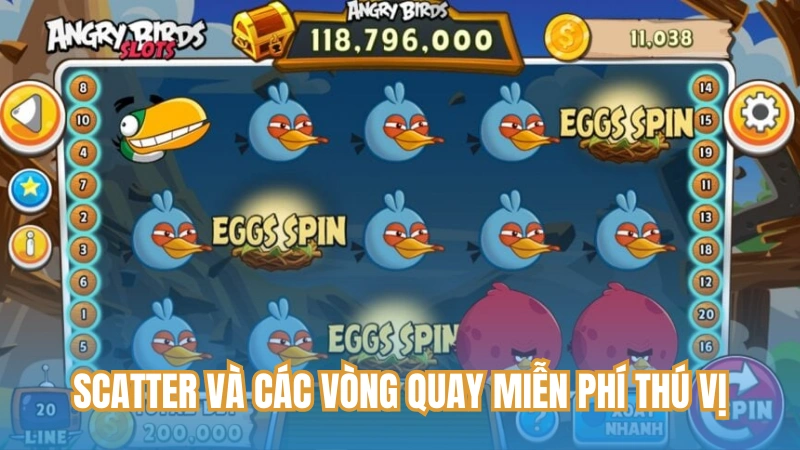 Scatter và các vòng quay miễn phí thú vị